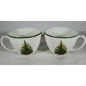 Christopher Radko Traditions Holiday Celebrations Starad Two Tea Cups Colombia